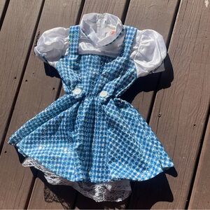 Dorothy Toddler Costume Dress Blue Gingham Wizard of Oz Halloween Costume